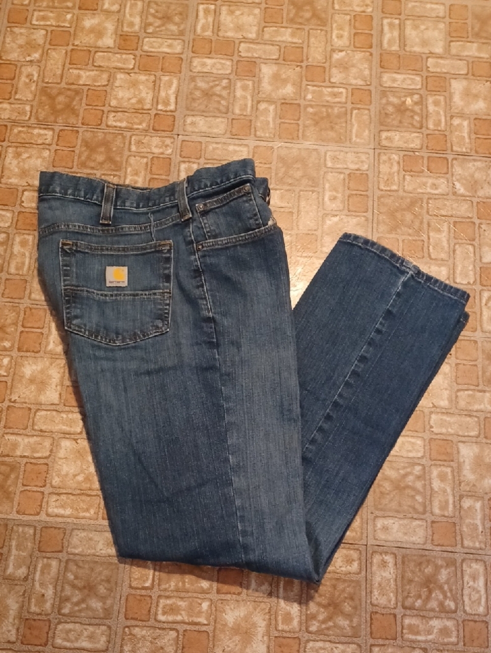 Carhartt Men's Blue Relaxed Fit Jeans